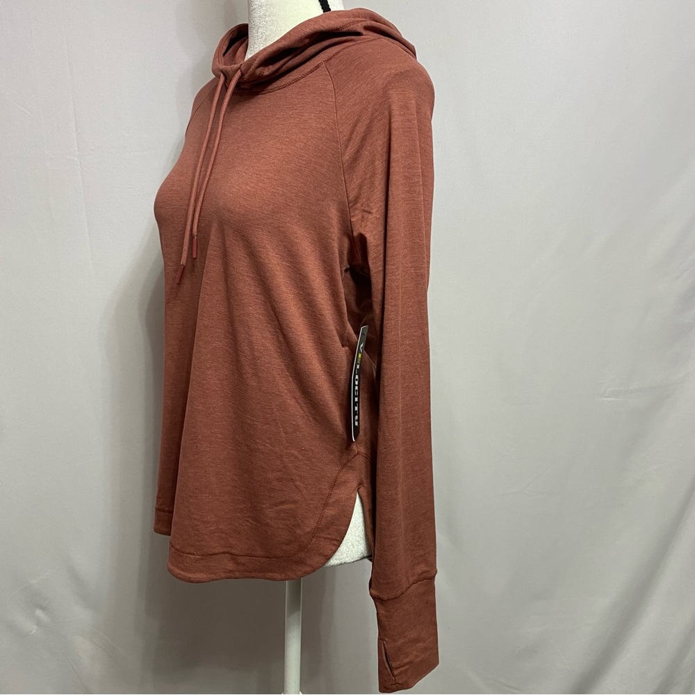 Velocity Activewear Terracotta Long Thumbhole Sleeves Top Size S #1531 - Picture 3 of 16